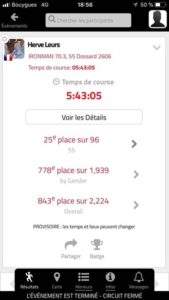 Bravo à Hervé pour son résultat au 70.3 de…