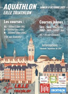 CALENDRIER OCTOBRE ” suite ” Samedi 9 Octobre Aquathlon…